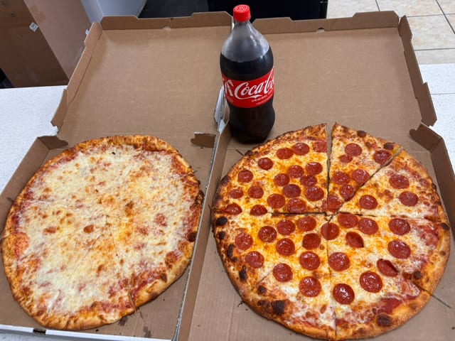 2 Extra Large 18" One Topping Pizza & 2 Liter Soda Special.