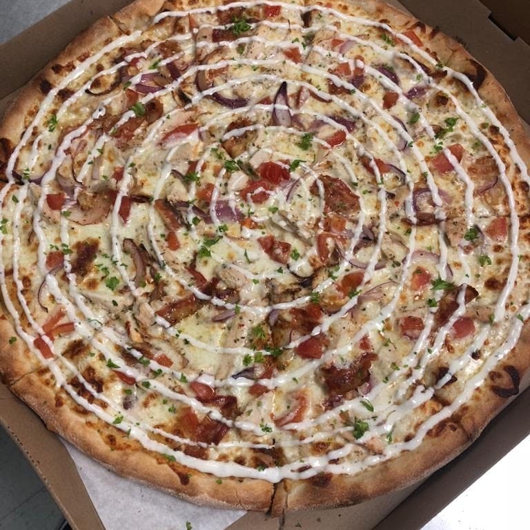 Savor our pizza bianca