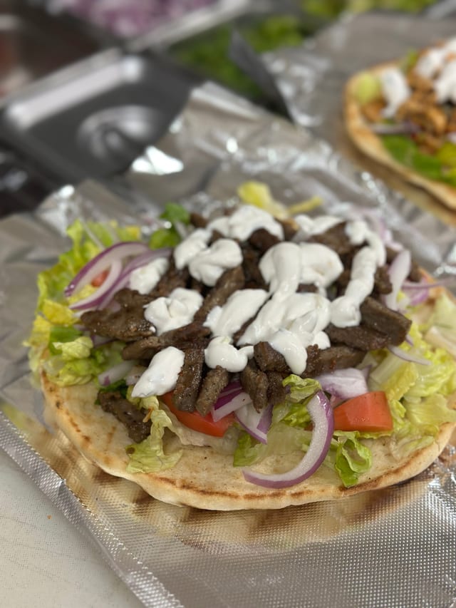 Lamb & Beef Gyro Original with Fries.