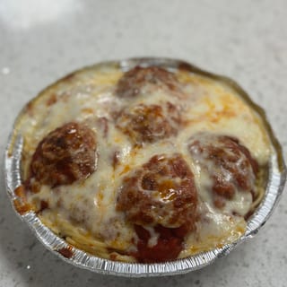 Spaghetti with Meatballs & Cheese